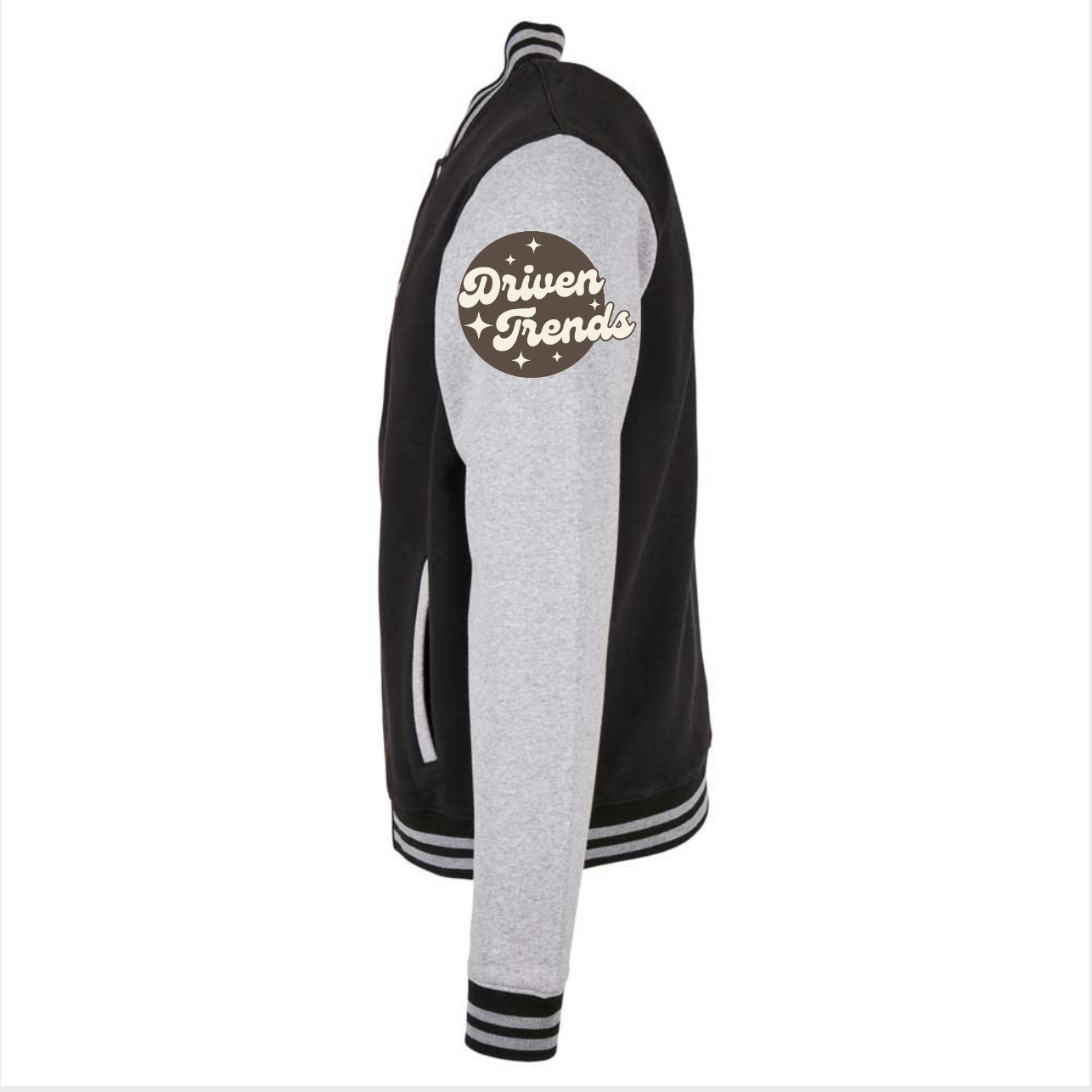 Varsity Jacket- Dark Grey